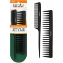 Set Duo Cantu Cantu Styling Hair Plastic Šukos Juodas, 2 vnt. Set Duo Cantu Cantu Styling Hair Plastic Šukos Juodas, 2 vnt.