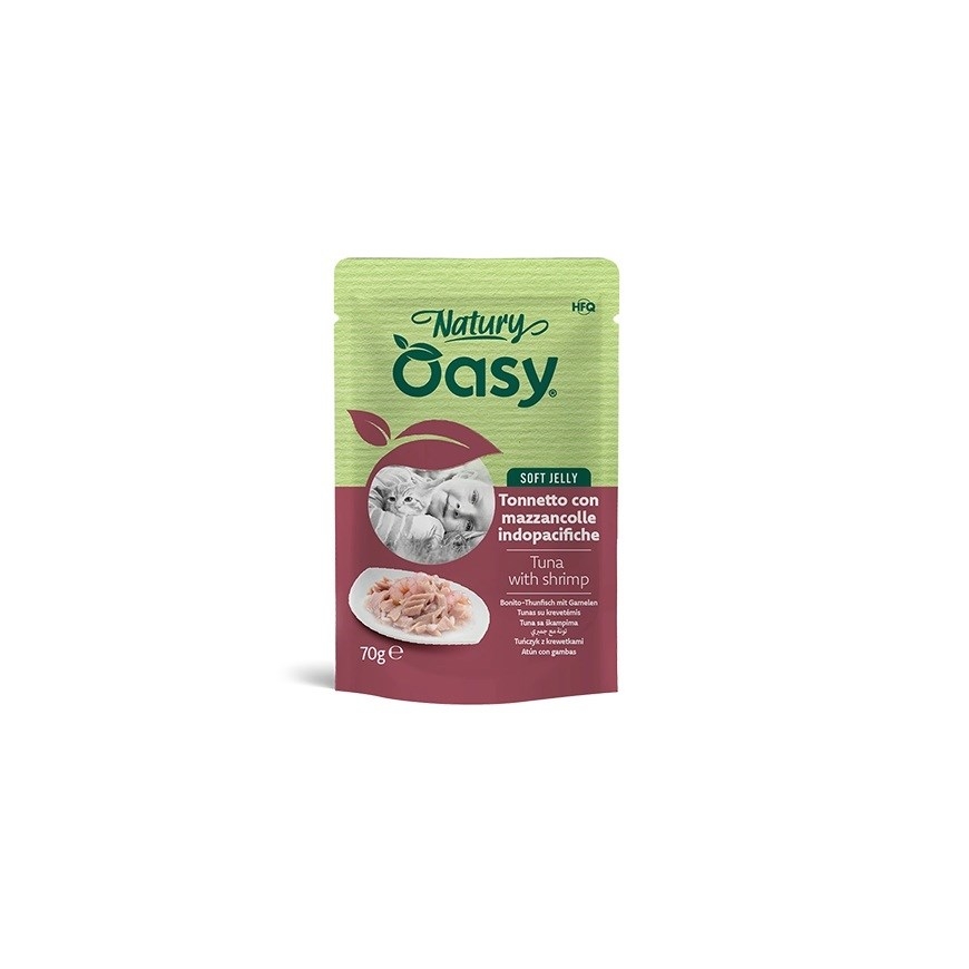 OASY Natury Soft Jelly Tuna with Shrimp - Wet Cat Food - 70g