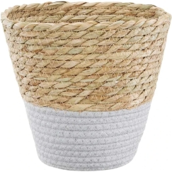 Boho vase cover 25.5 cm gray AMBITION