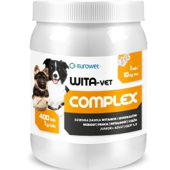 EUROWET Wita-Vet Complex - piedevas suņiem - 400 tabletes