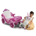 Электрическая карета Disney Princess с лошадью Huffy 6 В розового цвета Электрическая карета Disney Princess с лошадью Huffy 6 В розового цвета