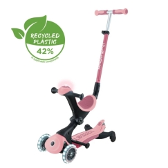 GLOBBER Go Up Deluxe Lights Scooter, pastel pink