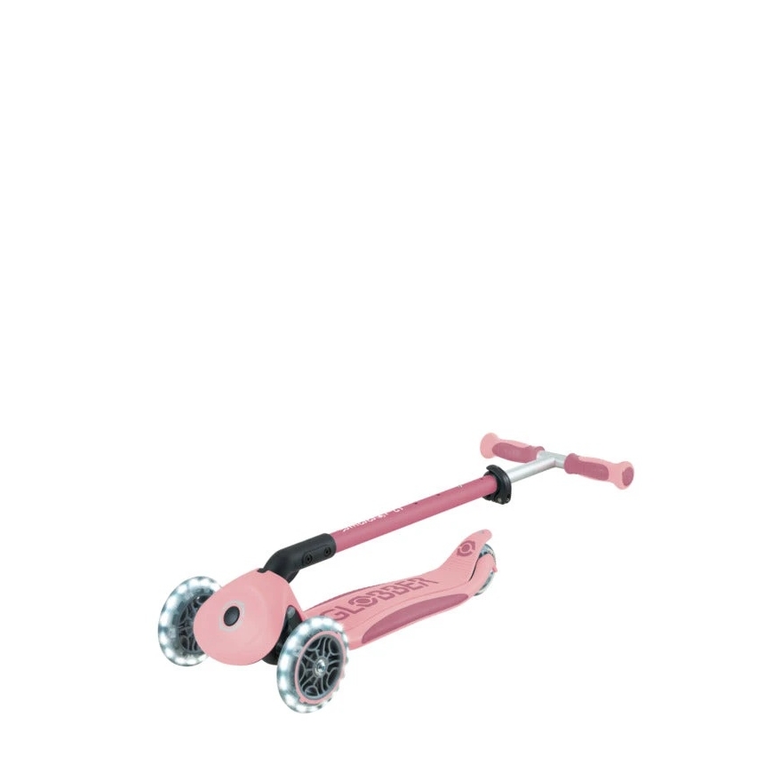 GLOBBER Go Up Deluxe Lights skūteris, pasteļrozā – 3