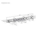 Maclean Wall-Mounted Tool Organizer, steel, max. load 228 kg, width 1222 mm, MC-179 Maclean Wall-Mounted Tool Organizer, steel, max. load 228 kg, width 1222 mm, MC-179