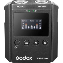 Audio Equipment - Godox WMicS2 Kit 2 UHF Wireless Microphone System Black