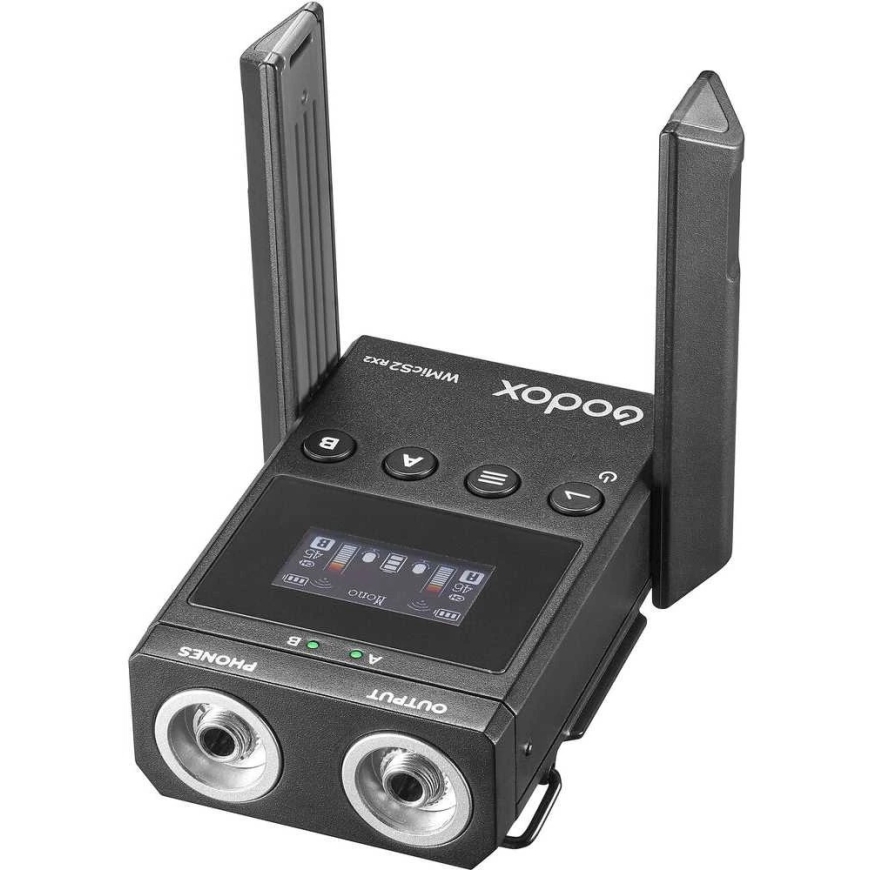 Skaņas iekārtas - Godox WMicS2 Kit 2 UHF bezvadu mikrofona sistēma melnā krāsā – 3