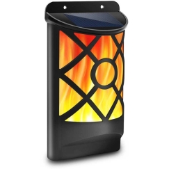 Saska Garden Wall Lamp Wall Solar Light with Flames