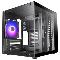 Mars Gaming MC-CUBE Mini Tower Computer Case Black