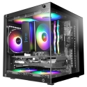 Mars Gaming MC-CUBE tietokonetalli Mini Tower Musta