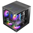 Mars Gaming MC-CUBE Mini Tower Computer Case Black