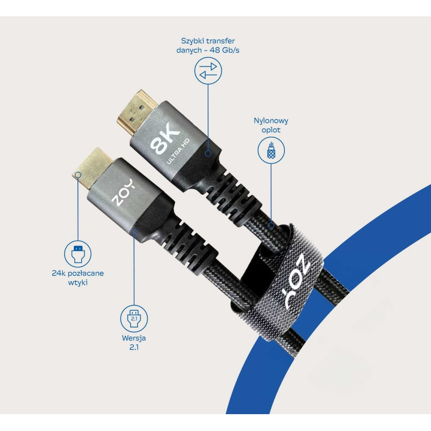 Zoy HDMI į HDMI 1,8 m juodas – 2
