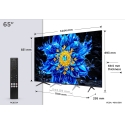 Телевизор TCL P8L 65P8L 165,1 см (65") 4K Ultra HD Smart TV Wi-Fi черный 450 кд/м²
