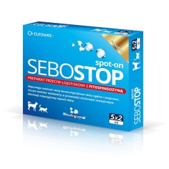 EUROWET Sebostop Spot-on - противосеборейное средство для собак и кошек - 5 x 2 мл