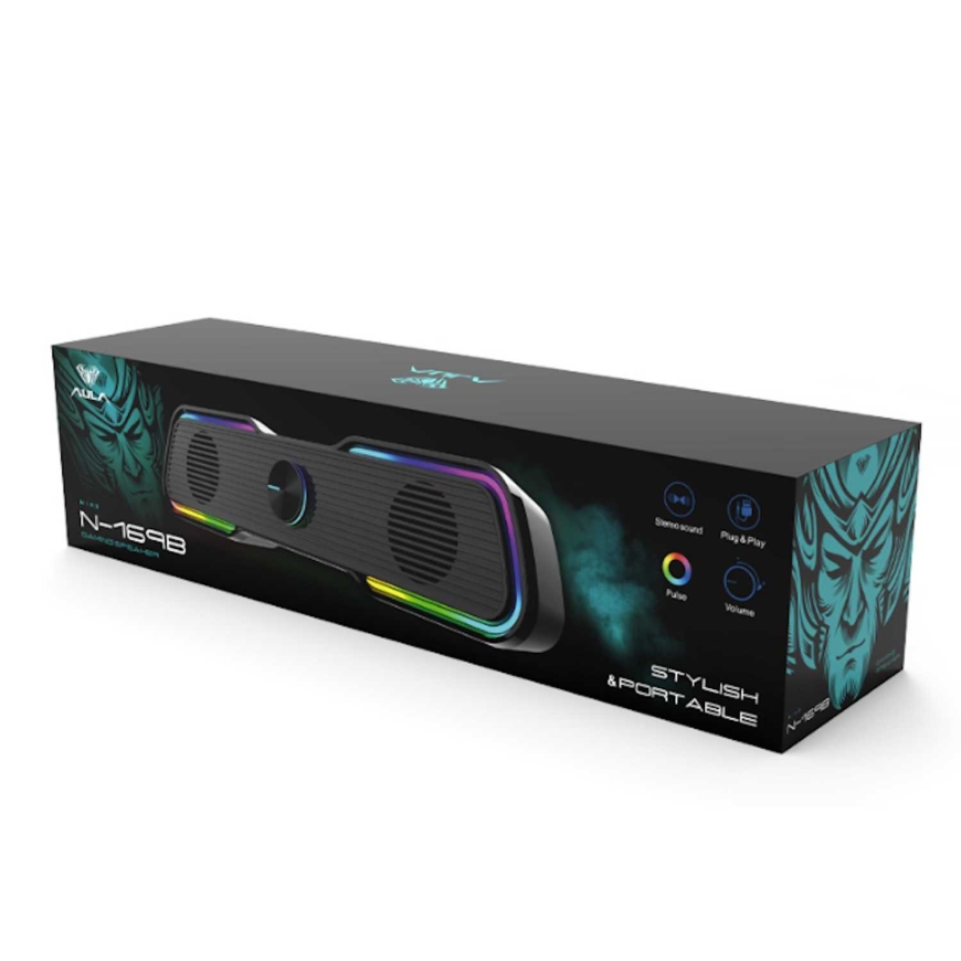 Aula N-169B wired gaming speaker - Sound bar 10W – 4