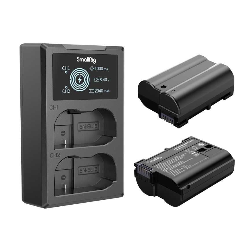 SmallRig 3820 EN-EL15 Baterija ir įkroviklio rinkinys – 2