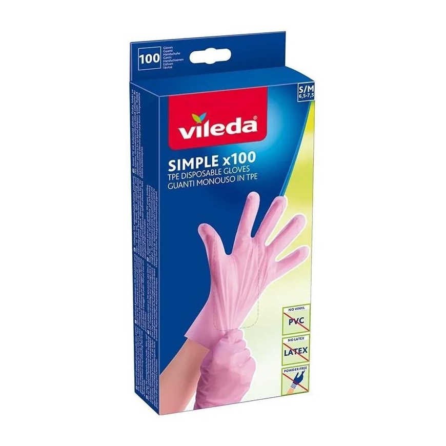 Vileda Multi Latex 100 Vienkartinės pirštinės Smėlio spalvos 100 vnt. – 2