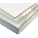 Mondex BLANCHE 3 koristealustasarja setti 40x30x4cm/35x25x3.5cm/30x20x3.5cm Mondex BLANCHE 3 koristealustasarja setti 40x30x4cm/35x25x3.5cm/30x20x3.5cm