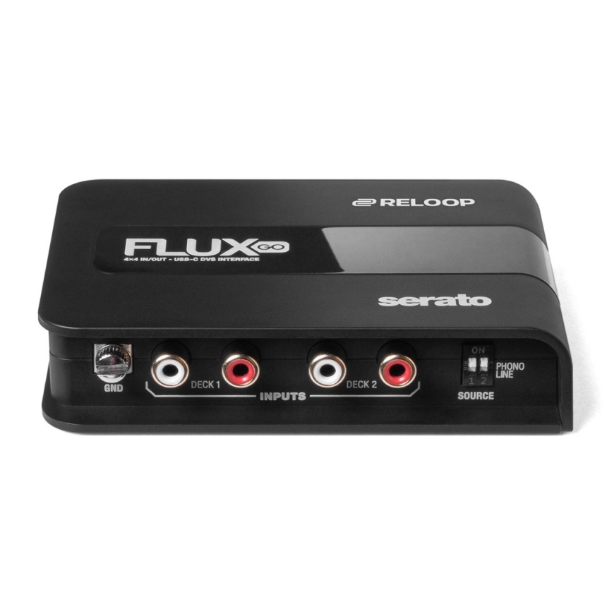 Reloop Flux Go - ultra-kompakta DVS saskarne Serato DJ Pro – 3