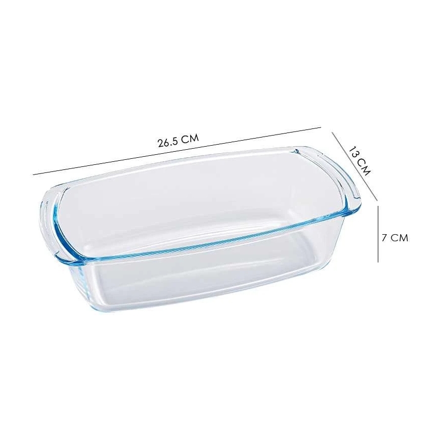 Zyle ZY0518GD Borosilicate Glass Baking Dish, 1.5 L – 2