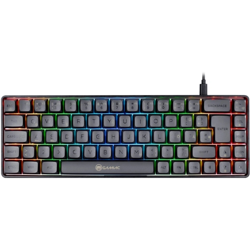 GAMIAC TKL69G SF Gaming Keyboard, Kailh Red - Black/Grey – 3