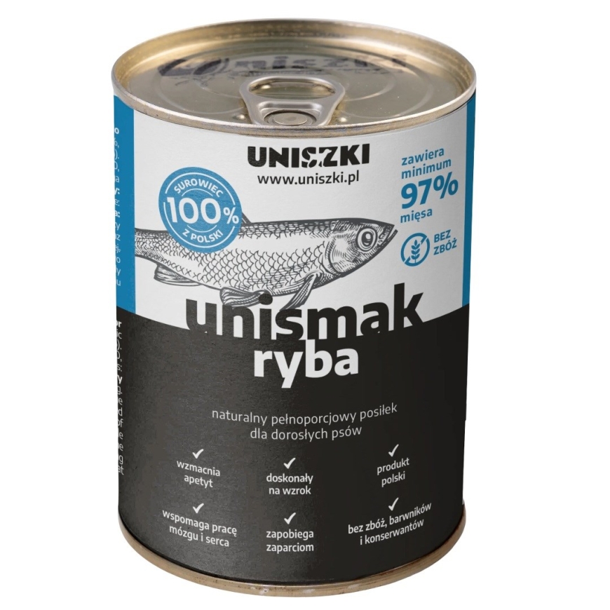 UNISZKI UNIsmak Fish - wet dog food - 400g