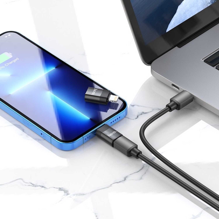 Hoco UA17 adapteris Lightning uz Type-C – 4