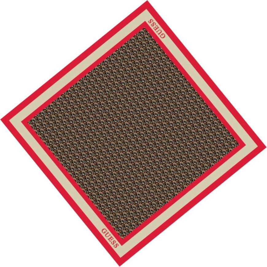 Guess, Silvana, Tekstiilsall, Punane, 90 x 90, Naistel