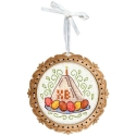 Beldizart Cross Stitch on Wooden Base "Miniature. Cheesecake" 8*8 cm SO-136 Beldizart Cross Stitch on Wooden Base "Miniature. Cheesecake" 8*8 cm SO-136