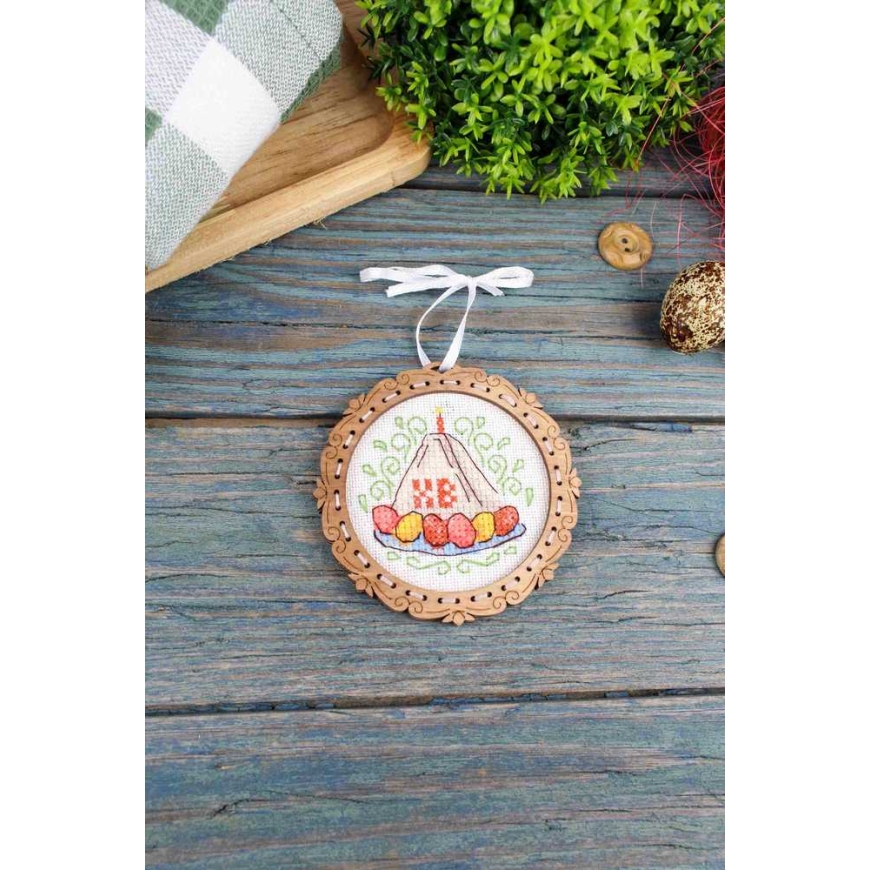 Beldizart Ristpistes puidust alusel "Miniatuur. Juustukook" 8*8 cm SO-136 – 3