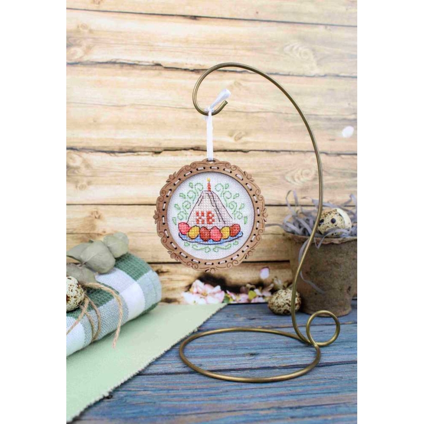 Beldizart Ristpistes puidust alusel "Miniatuur. Juustukook" 8*8 cm SO-136 – 4