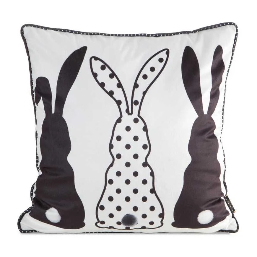 Eurofirany CHP/SPRING/Must/4 45X45 Must+Valge VELVET