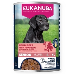EUKANUBA Life Care Senior Rich in beef with pumpkin - šlapių maistas šunims - 400g