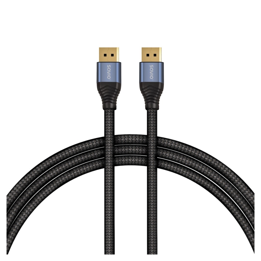 Кабель DisplayPort Savio CL-211, 3 м, черный