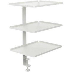 Spacetronik Side Table Organizer with Clamp and 3 Shelves W