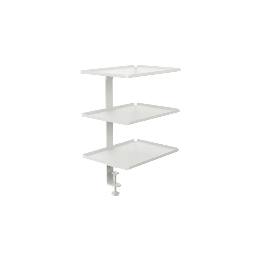 Spacetronik Side Table Organizer with Clamp and 3 Shelves W