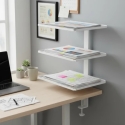 Spacetronik Side Table Organizer with Clamp and 3 Shelves W Spacetronik Side Table Organizer with Clamp and 3 Shelves W