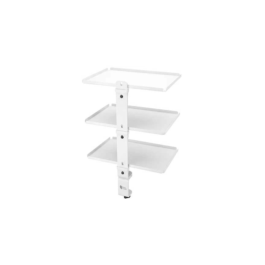 Spacetronik Side Table Organizer with Clamp and 3 Shelves W – 3