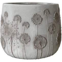 Home4You Lillepott „SUNNY FLORE“, D45 x H41 cm, valge