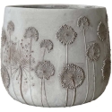 Home4You Flower Pot "SUNNY FLORE", D45 x H41 cm, white