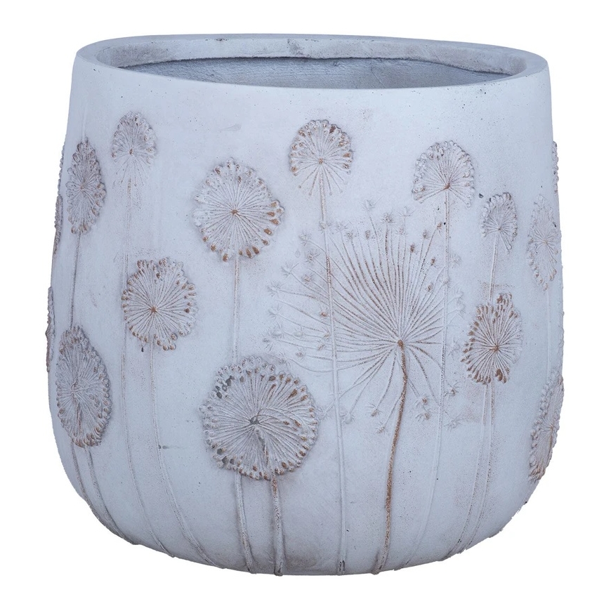 Home4You Lillepott „SUNNY FLORE“, D45 x H41 cm, valge – 3