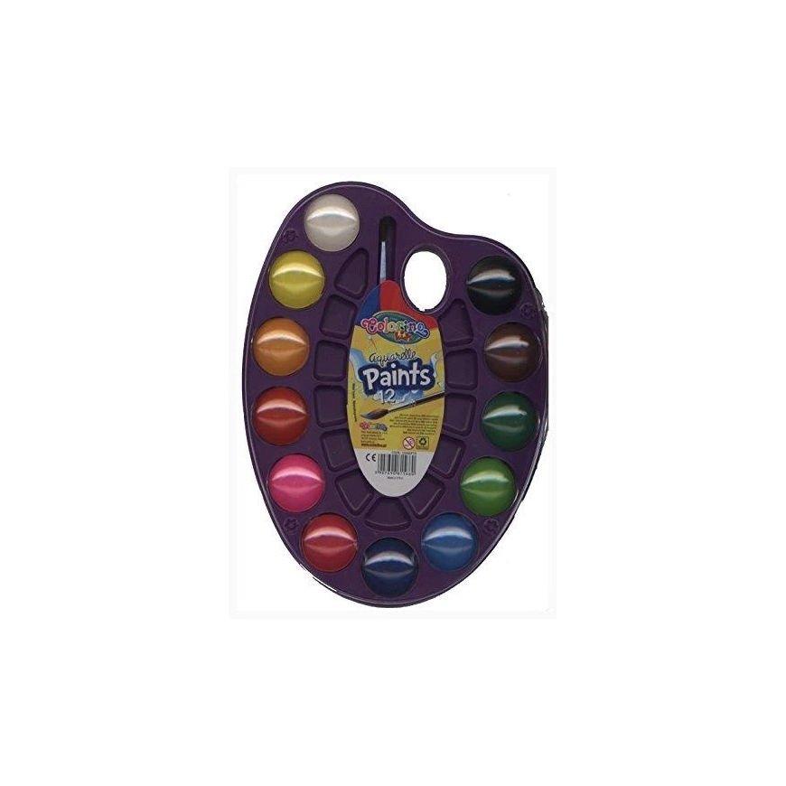Colorino Watercolors, 12 Color Set