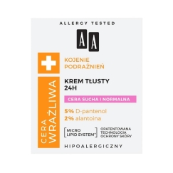 AA jautrią odą raminantis dirginimas, 50 ml
