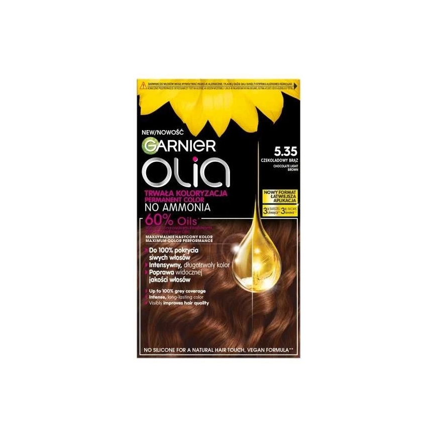 Garnier Olia Permanent Color 5.35 Chocolate Brown