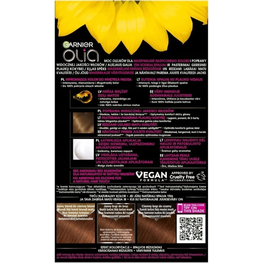 Garnier Olia Püsiv Värv 5.35 Šokolaadipruun – 4