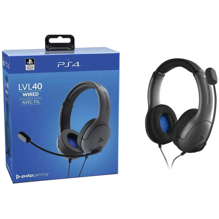 PDP Gaming LVL 40 Проводной PS4 Серый