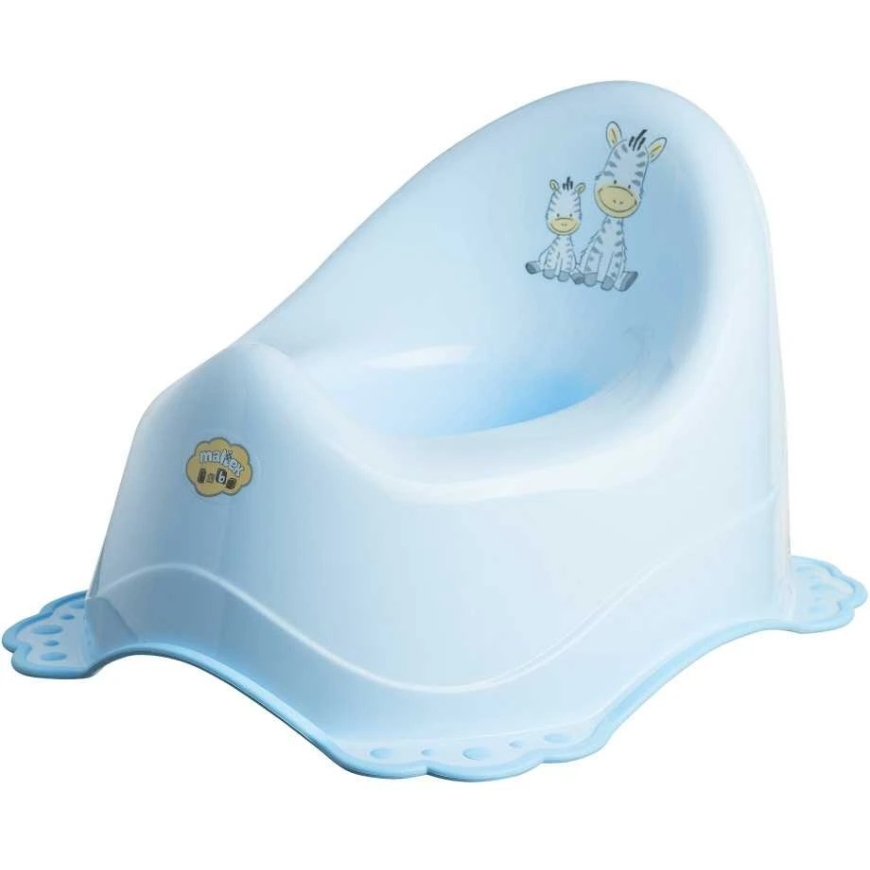 Maltex Baby naktipuodis, neslystantis, Zebra, mėlynas, 6517