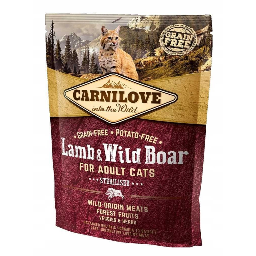 CARNILOVE Carnilove 400g KAĶIS STERILIZĒTS JĒRS MEŽA – 3