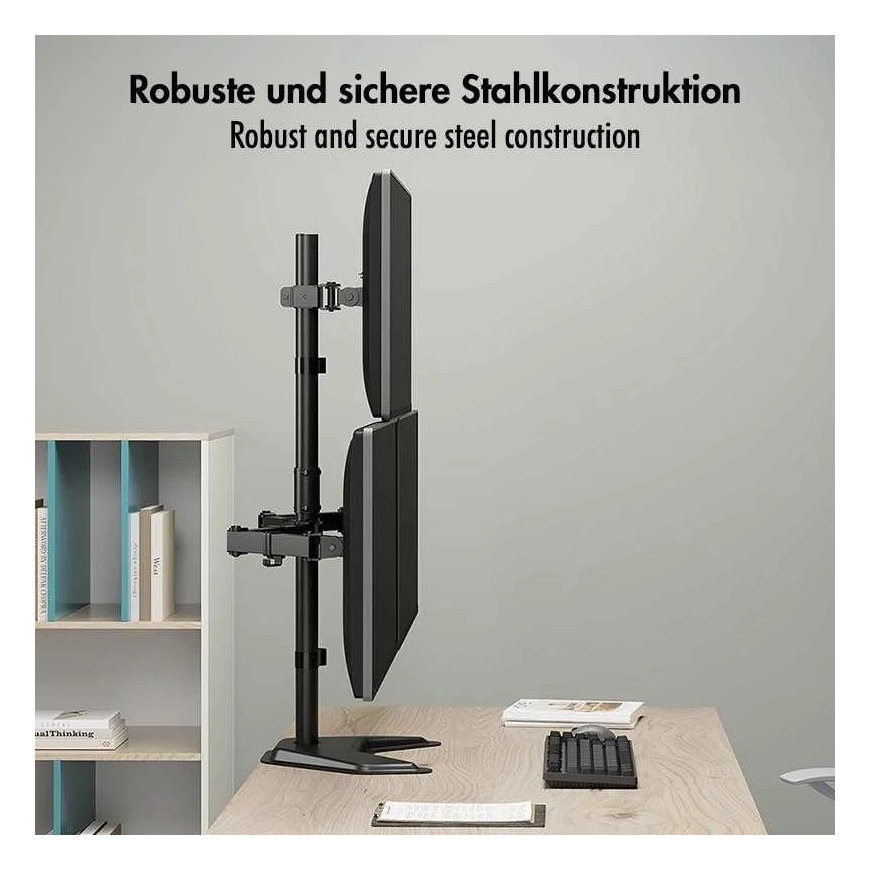 „LogiLink“ 3 monitorių laikiklis, 17–32 colių, maks. 10 kg ant rėmo – 3