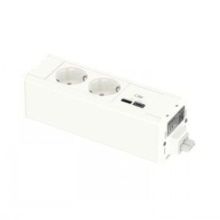 SCHNEIDER ELECTRIC UNICA SYSTEM+ MOD.UNIT 2XSCHUKO+USBA/C BALTOS