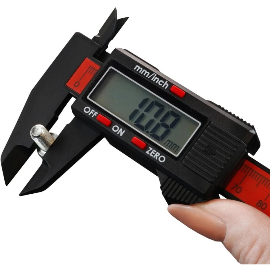 Thermal Grizzly Terminis "Grizzly TG" digitaalinen mittanauha, 150 mm, IP54, ABS ja musta – 5